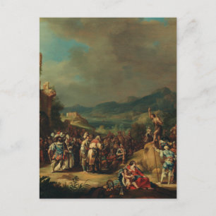 Carte Postale La prédication de Jean le Baptiste par Bartholomée