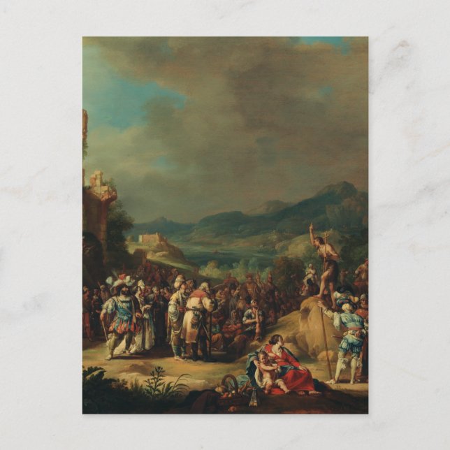 Carte Postale La prédication de Jean le Baptiste par Bartholomée (Devant)