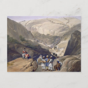 Carte Postale La première descente par le passage de Koojah, de