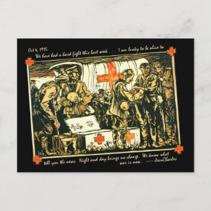 Carte Postale La Première Guerre mondiale a blessé des soldats à