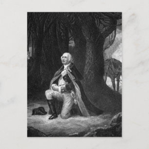 Carte Postale La prière à Valley Forge. Image Gen_War