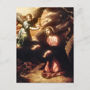 Carte Postale La prière dans le jardin par Luis Juarez