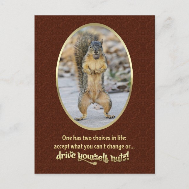 Carte Postale La prière de la sérénité en un mot (Devant)