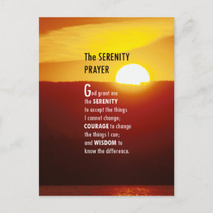 Carte Postale La prière de sérénité