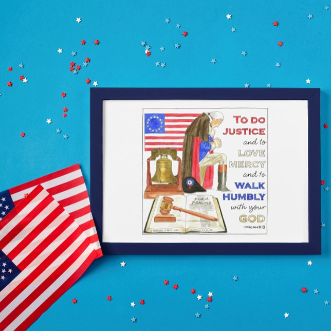Carte Postale La prière patriotique de Washington  (Créateur téléchargé)