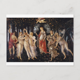 Carte Postale La Primavera (printemps) par Sandro Botticelli