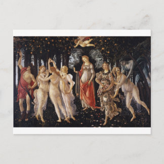 Carte Postale La Primavera (printemps) par Sandro Botticelli