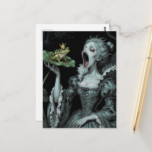 Carte Postale La Princesse a Mangé le Crapaud Horreur Fantastiqu
