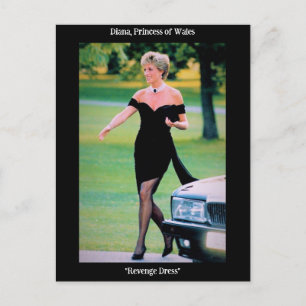 Carte Postale La princesse Diana dans cette "robe de vengeance"