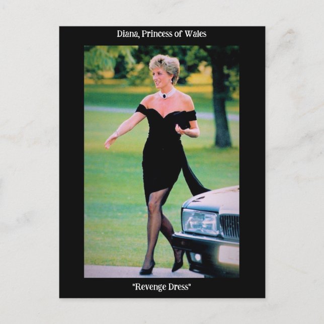 Carte Postale La princesse Diana dans cette "robe de vengeance" (Devant)