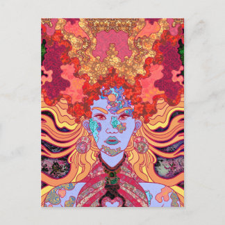 Carte Postale La Princesse en Rouge