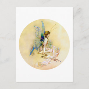 Carte Postale La Princesse Fée Est Vêtue De Pixies