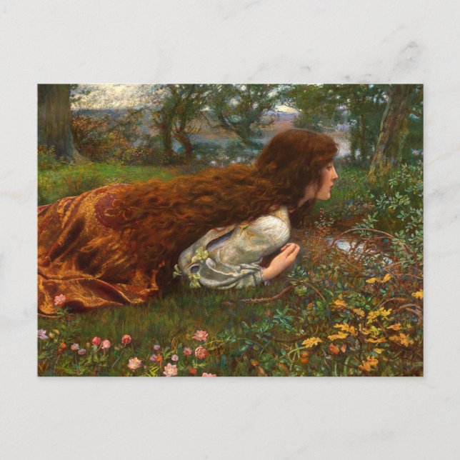 Carte Postale La Princesse hors de l'école par Edward Robert Hug (Devant)