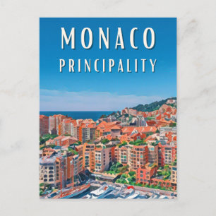 Carte Postale La principauté de Monaco
