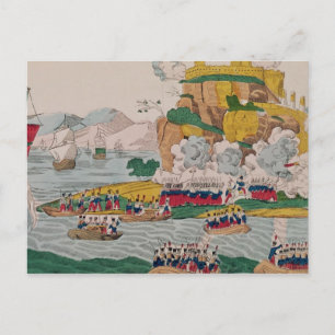 Carte Postale La prise d'Alger par les Français