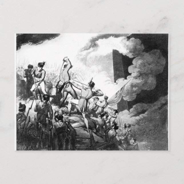 Carte Postale La prise de Badajoz, 6 avril 1812 (Devant)