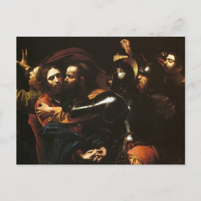 Carte postale La Prise de Christ de Caravage (Devant)