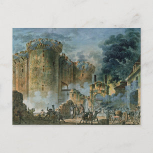 Carte Postale La prise de la Bastille, 14 juillet 1789