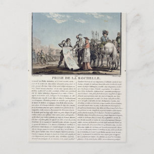 Carte Postale La prise de La Rochelle des protestants, 16