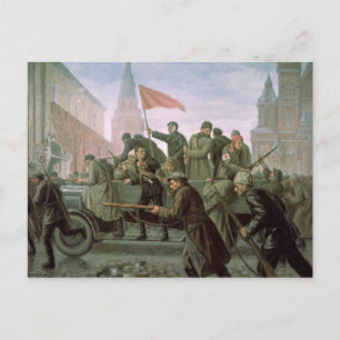 Carte Postale La prise de Moscou Kremlin en 1917, 1938