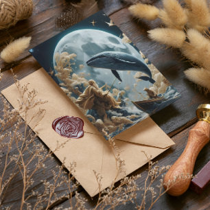 Carte Postale La prise lunaire du pêcheur