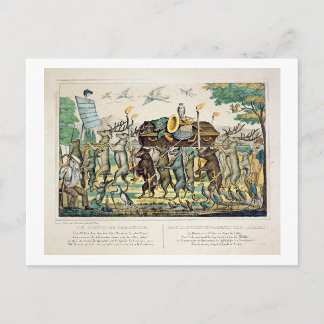 Carte Postale La procession du chasseur, vers 1850 (lumière colo (Devant)