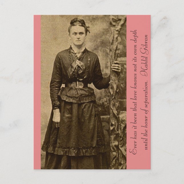 Carte Postale La profondeur de l'amour dans l'heure de la sépara (Devant)