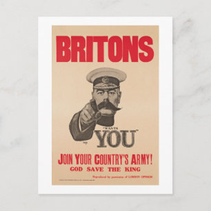 Carte Postale La propagande de Britons Lord Kitchener Wants You