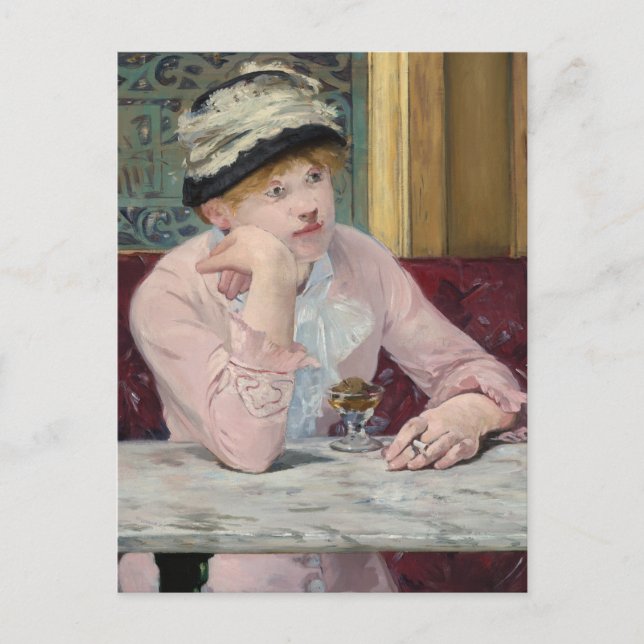 Carte Postale La prune de Manet Impressionniste Peinture (Devant)
