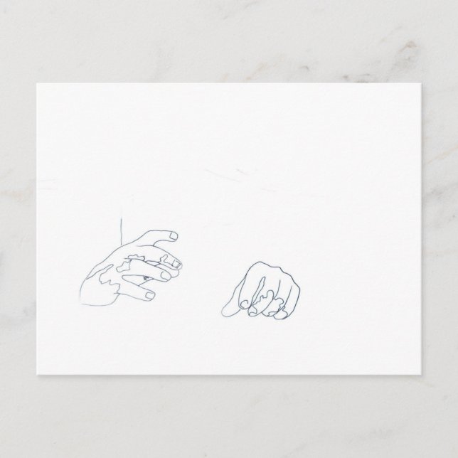 Carte Postale La puissance des mains (Devant)