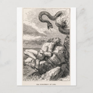 Carte Postale La punition de Loki par Louis Huard