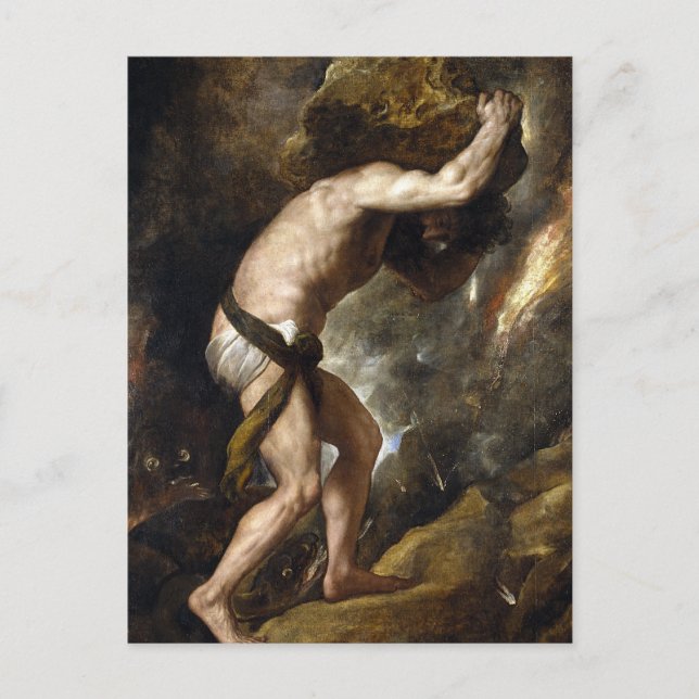 Carte Postale La punition du Sysiphus (Devant)