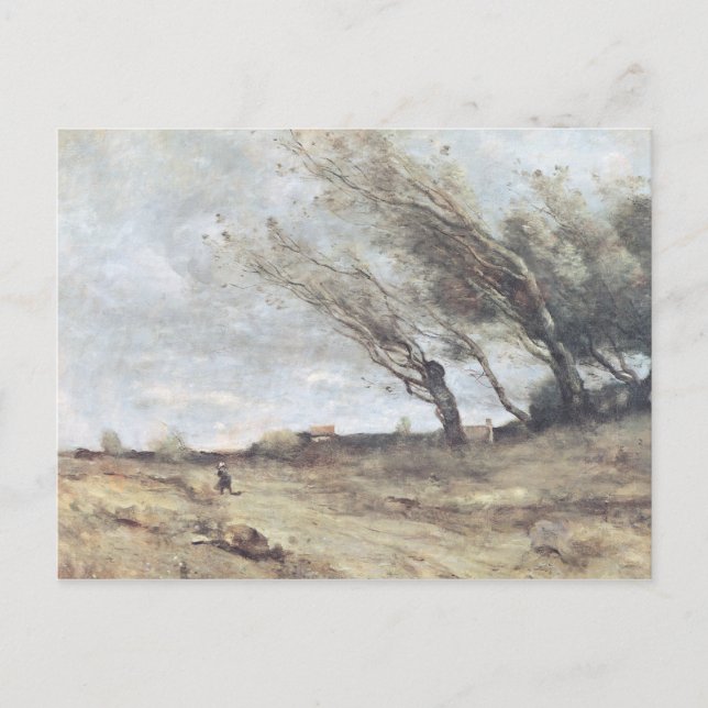 Carte Postale La rafale du vent, c.1865-70 (Devant)