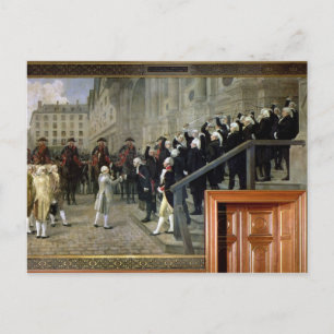 Carte Postale La Réception de Louis XVI à l'Hôtel de Ville b