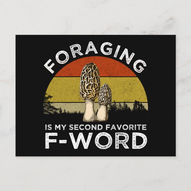Carte Postale La recherche de nourriture est mon deuxième F-Word (Devant)