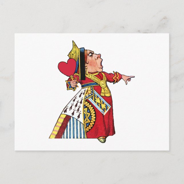 CARTE POSTALE LA REINE DES COEURS (Devant)