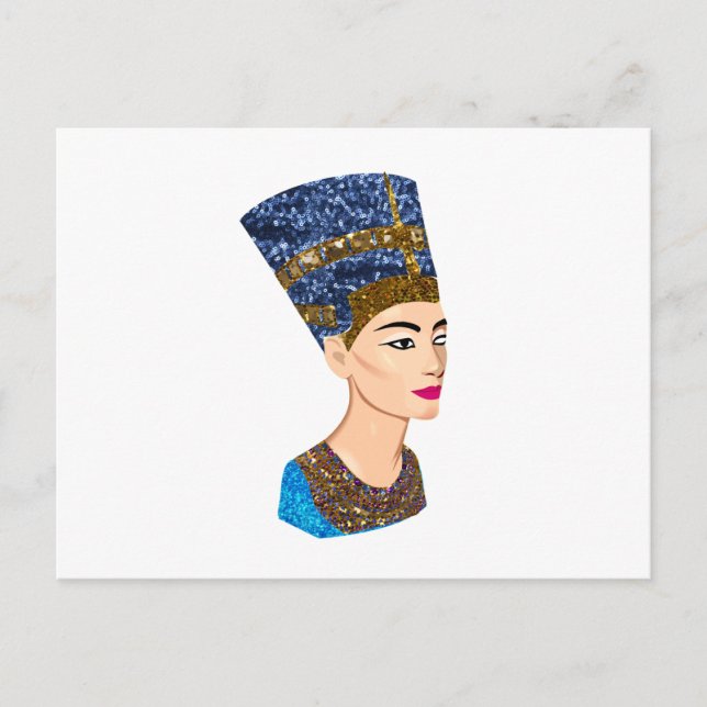 Carte Postale la reine égyptienne nefertiti (Devant)