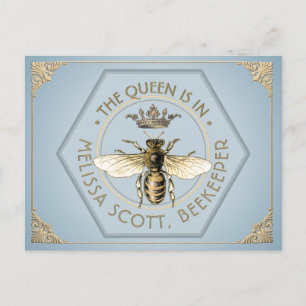 Carte Postale LA REINE EST DANS - Apiary Apiary Queen Bee