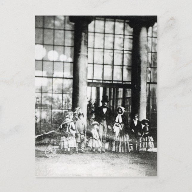 Carte Postale La Reine Victoria et prince Albert avec le leur (Devant)