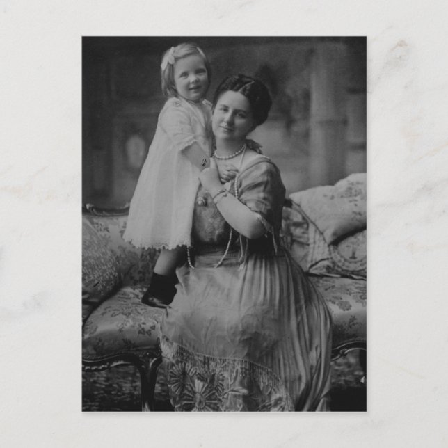 Carte Postale La reine Wilhelmina et Juliana de la Pays-Bas (Devant)