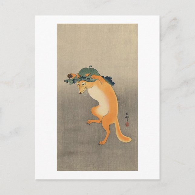 Carte Postale La Renard dansante (Devant)