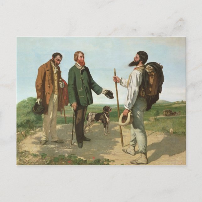 Carte Postale La Rencontre, ou Bonjour Monsieur Courbet, 1854 (Devant)
