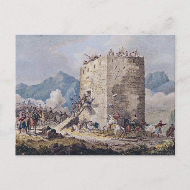 Carte Postale La résistance de quarante rebelles grecs (Devant)