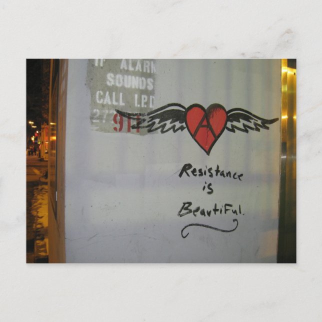 Carte Postale La résistance est belle (Devant)