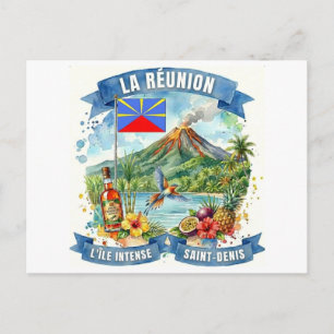Carte Postale La Réunion Island Souvenir