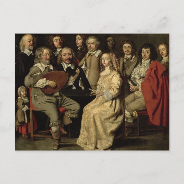 Carte Postale La Réunion musicale, 1642 (Devant)