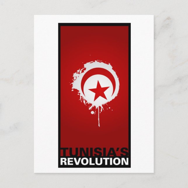 Carte Postale "La révolution tunisienne" (Devant)