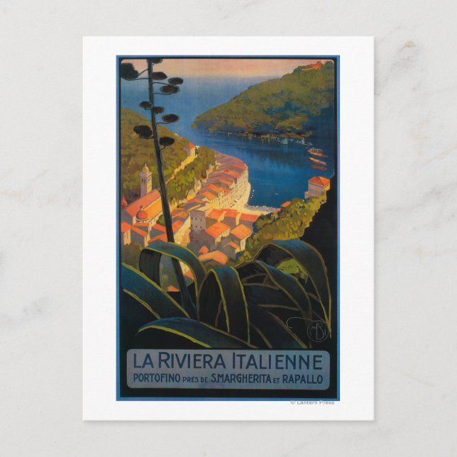 Carte Postale La Riviera italienne (Devant)