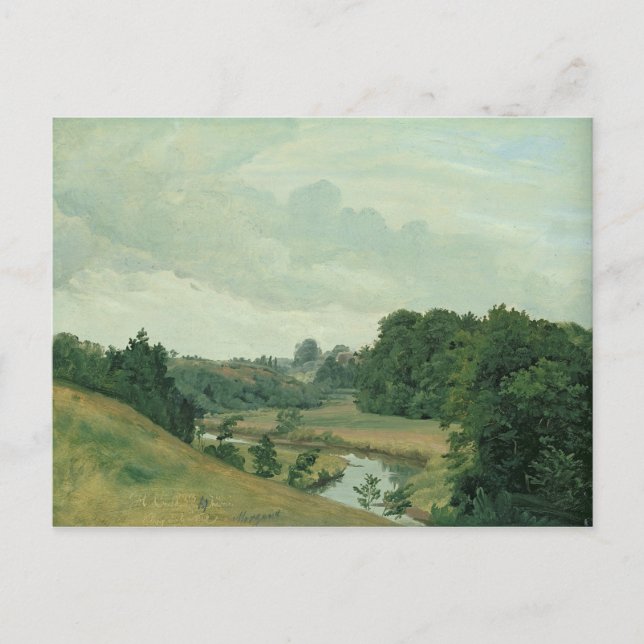 Carte Postale La rivière Alster à Poppenbuttel dans (Devant)