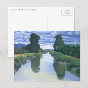 Carte Postale La rivière de Berville par Felix Vallotton, Fine A